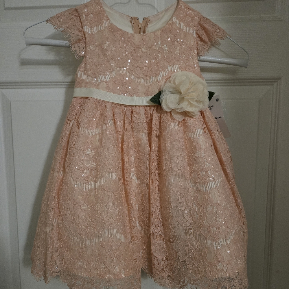 24 MO girl formal/party dress coral/pink